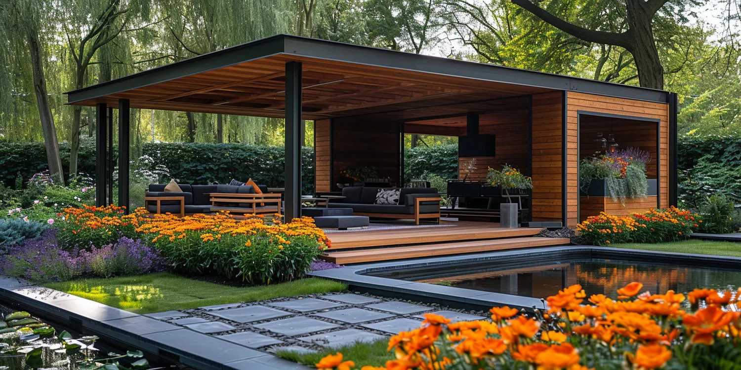 Jaki kolor altany na działce?